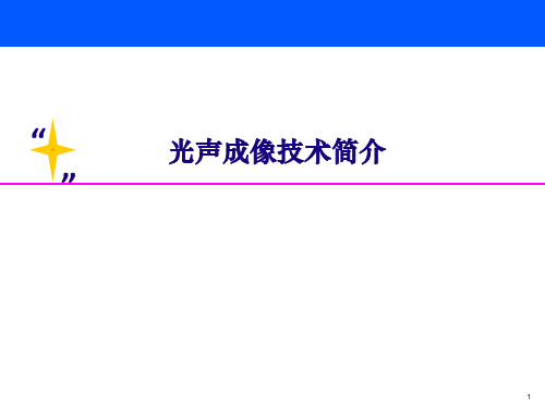 光声成像技术简介课件