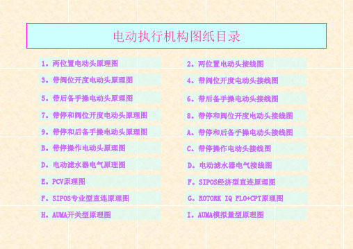 电动执行机构图纸