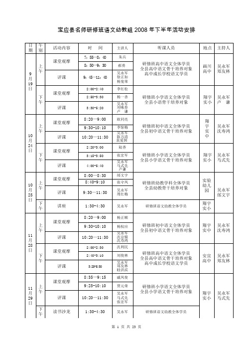 活动内容