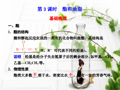 酯和油脂PPT教学课件