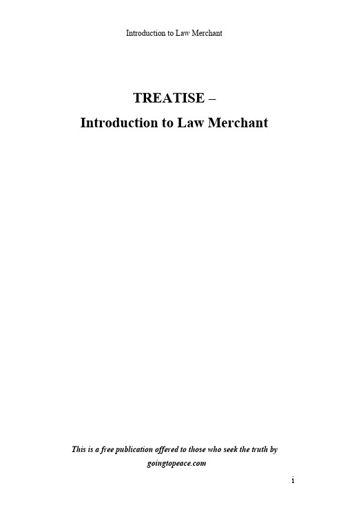 Introduction to Law Merchant