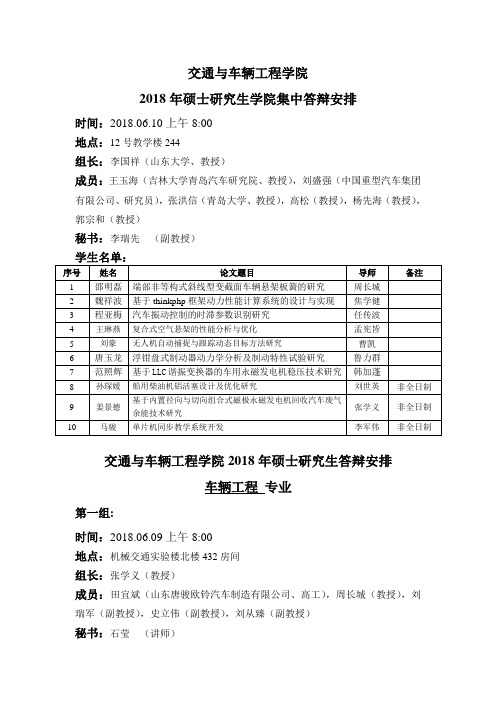交通和车辆工程学院