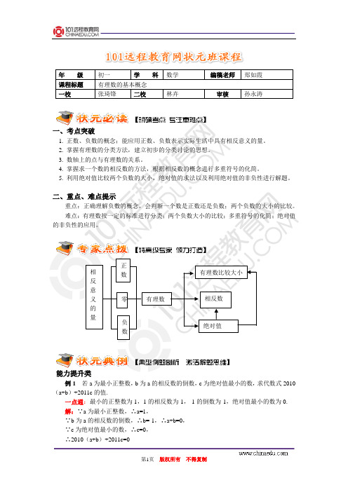 有理数的基本概念