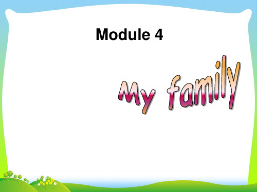 冀教版七年级英语上册 Unit 5 Lesson 25Jenny’s Family(共25张PPT)
