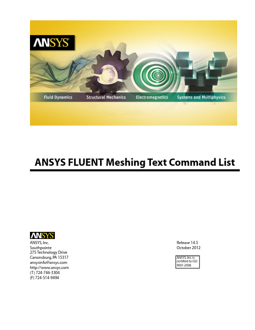 ANSYS FLUENT 14.5 Adjoint Solver