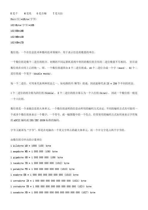 容量及图片像素换算