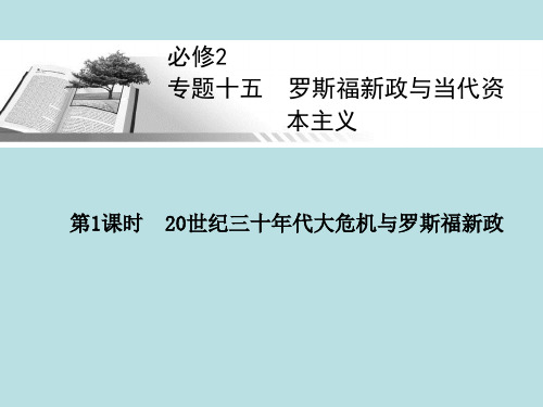 2013年高三一轮复习历史课件：20世纪三十年代大危机与罗斯福新政人民版必修2