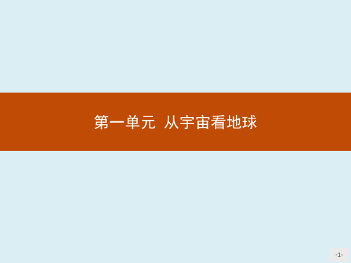鲁教版必修一 1.1 地球的宇宙环境 课件(共41张PPT)