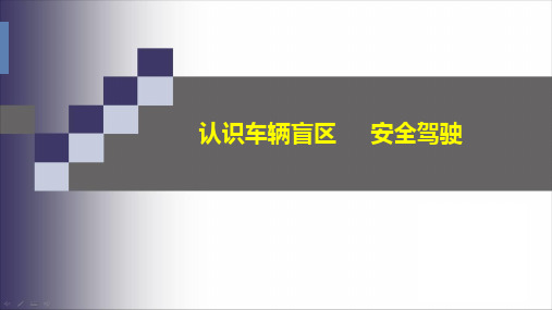 认识车辆盲区---安全驾驶安全经验分享分析