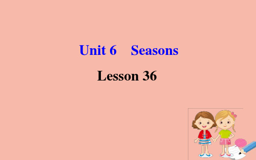 2020版七年级英语下册Unit6SeasonsLesson36SpringinChina课件(新版)冀教版