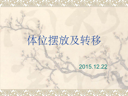 肢体摆放及转移PPT课件