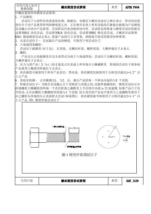 螺丝硬度测试方法