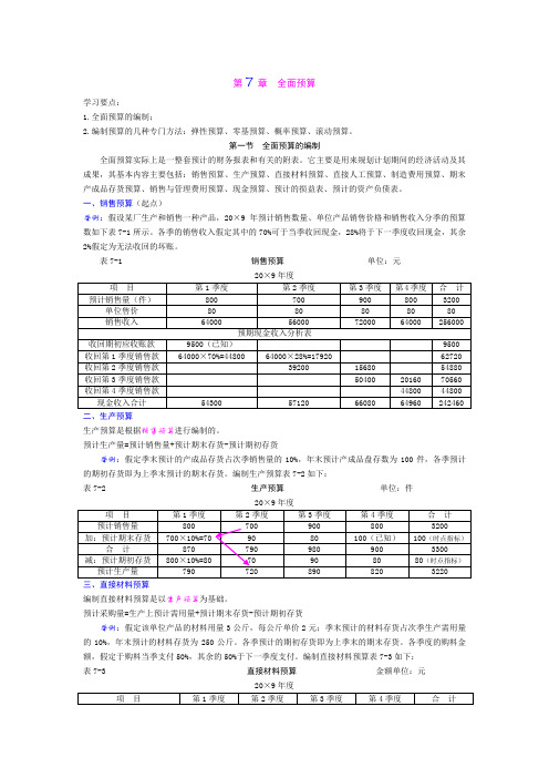 全面预算