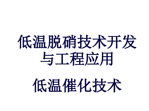 低温SCR脱硝工艺(建工)