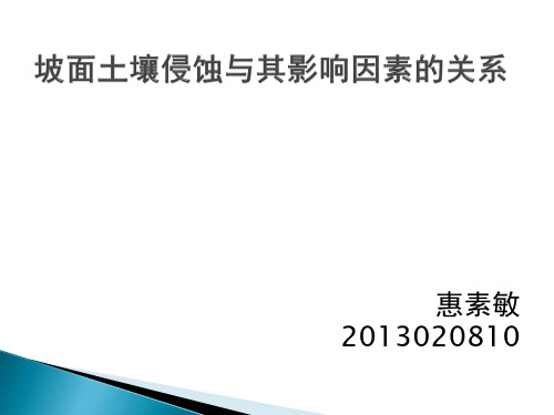 坡面土壤侵蚀