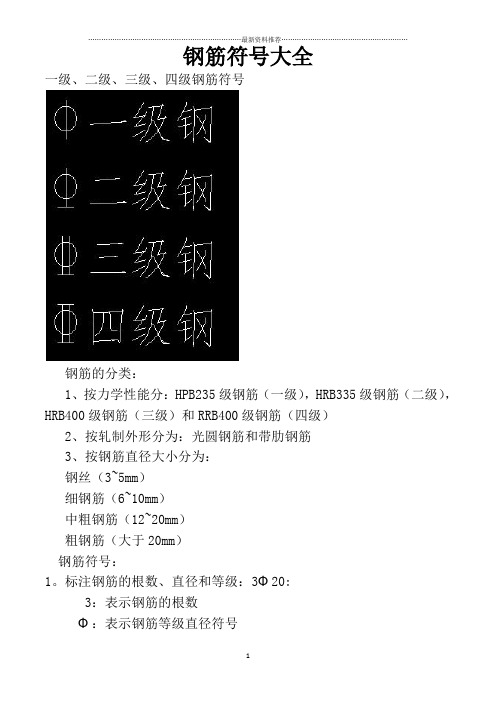 钢筋符号大全精编版