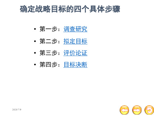 (战略管理)确定战略目标的四个具体步骤