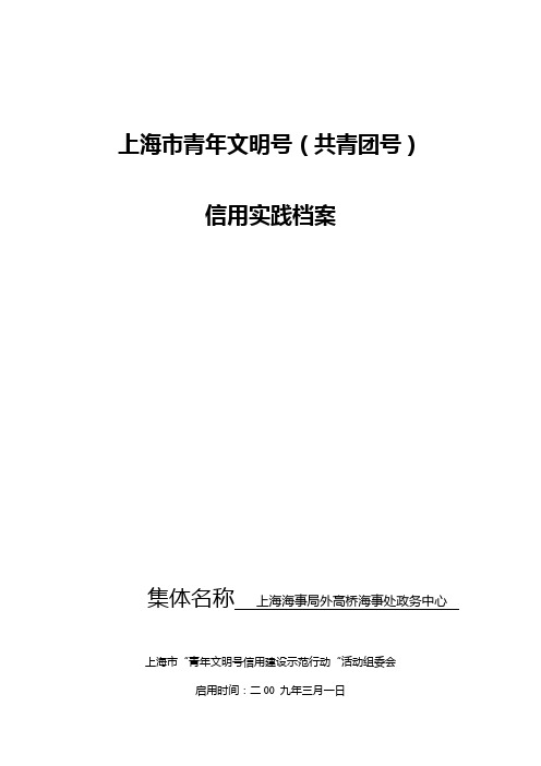 上海市青年文明号(共青团号)