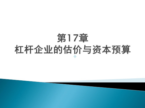 公司理财课件第17章