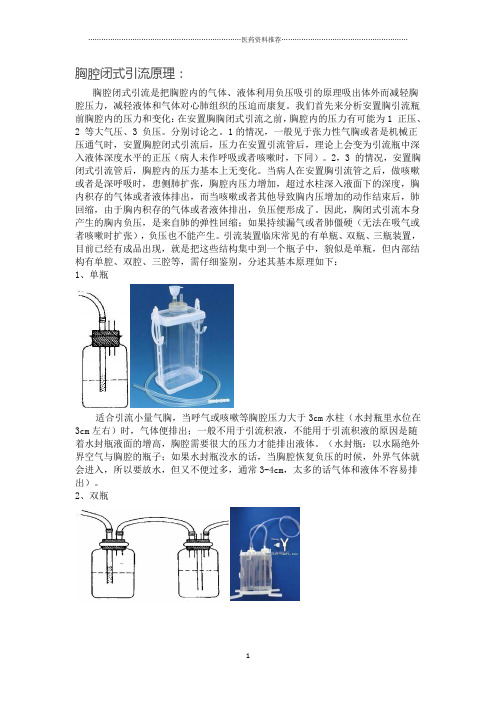胸腔闭式引流原理精编版