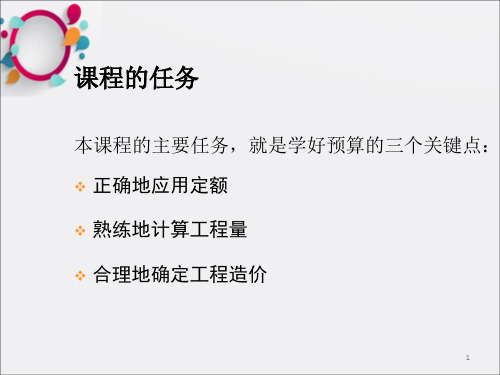 工程估价第一+二章