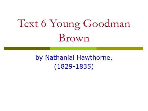 Text 6 Young Goodman Brown