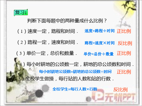 用正比例解决问题