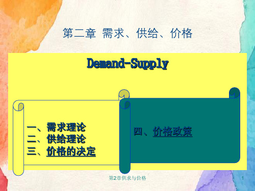 第2章供求与价格