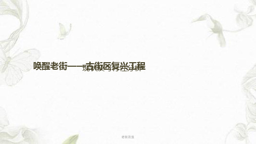 老街改造PPT课件