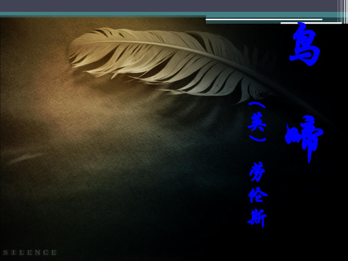 语文：1.2.2《鸟啼》课件(苏教版必修2)