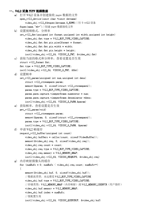 V4L2采集YUV视频数据并通过X264实现数据压缩