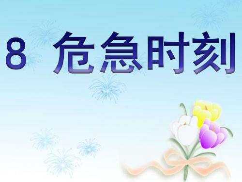 北师大版五年级上册语文ppt课件8.2生死攸关的烛光2