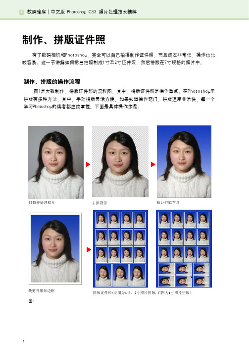 PS基础之制作、拼版证件照