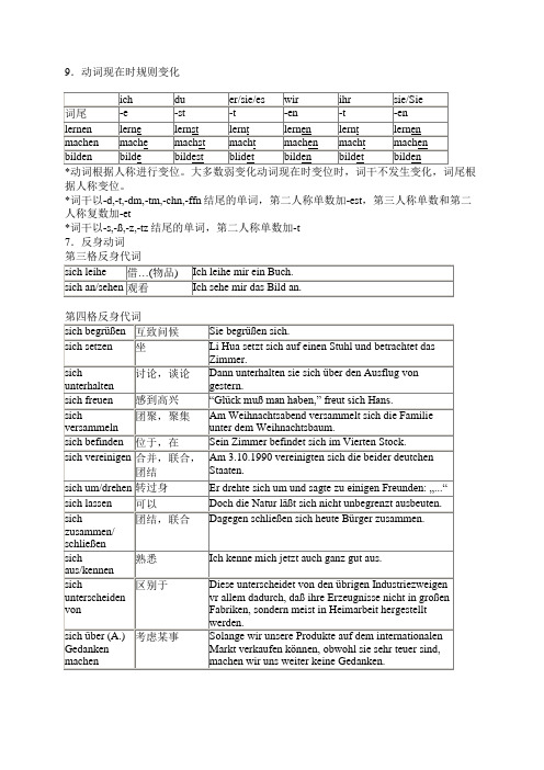 德语语法-动词