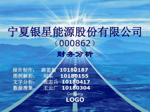 财务分析报告 工商1003班