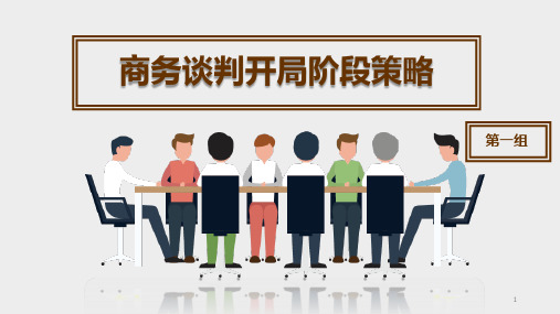 商务谈判开局策略