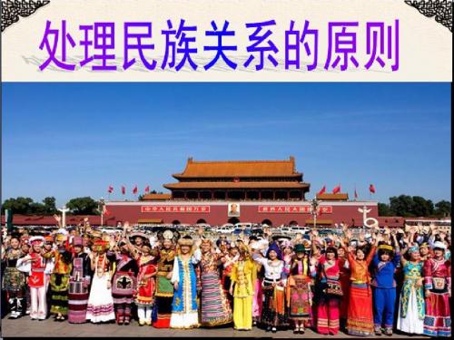 《处理民族关系的原则》说课比赛稿