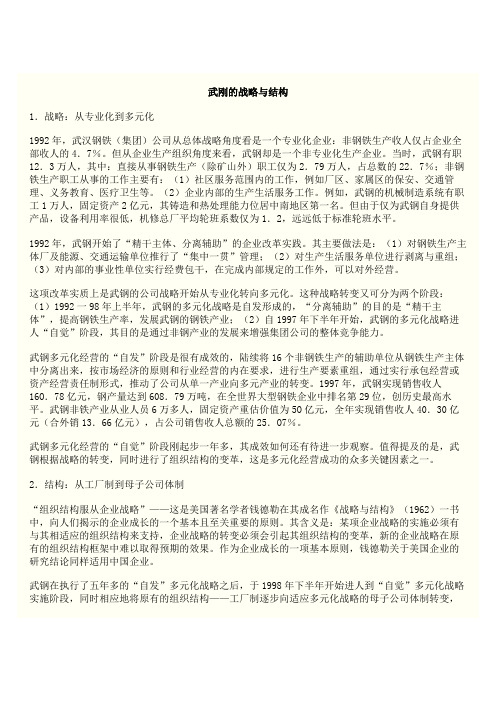 武刚的战略与结构