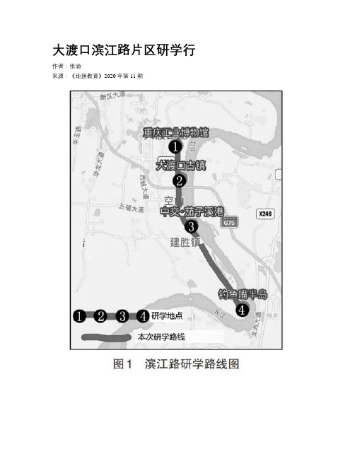 大渡口滨江路片区研学行