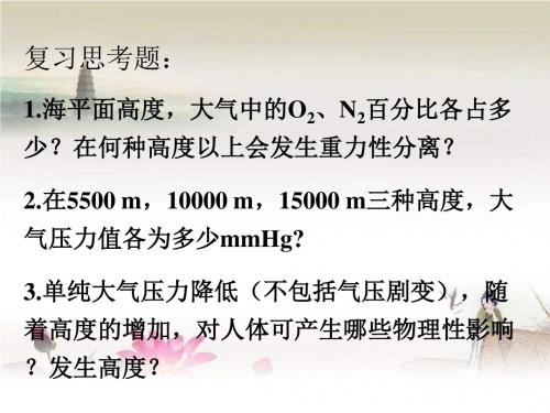 高空减压病 PPT