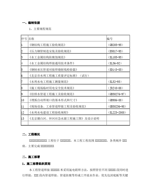 管道氩弧焊方案(1)