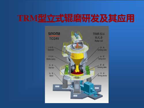 TRM型立式辊磨研发及其应用
