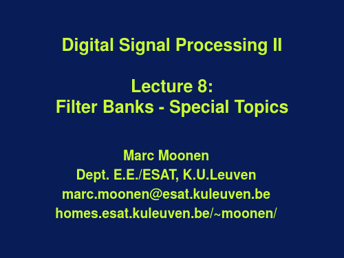 Filter Bank Design