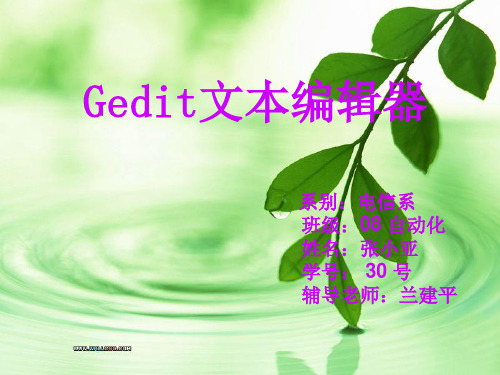 LINUX-Gedit文本编辑器