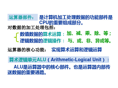 运算器和控制器功能作用(修改版)