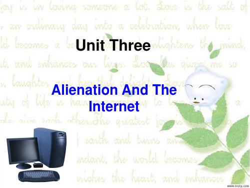 Unit3 Alienation And The Internet