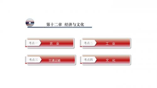 云南省中考地理总复习第十二章经济与文化课件