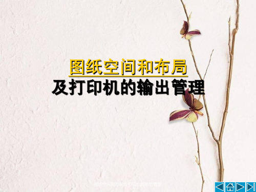 图纸空间及布局及打印机输出管理