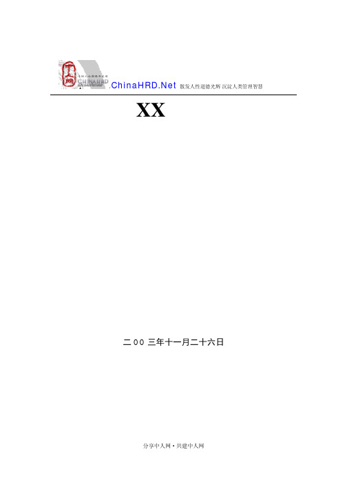 某地产集团人力资源体系(较好)
