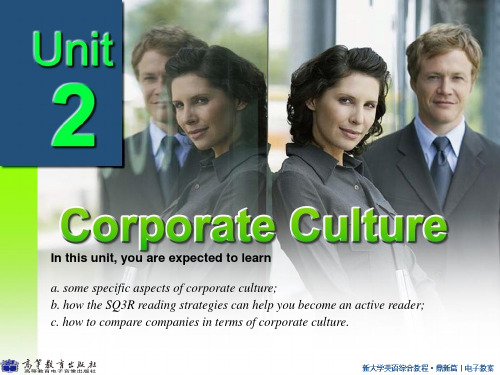 unit 2 corporate culture企业文化(课堂PPT)